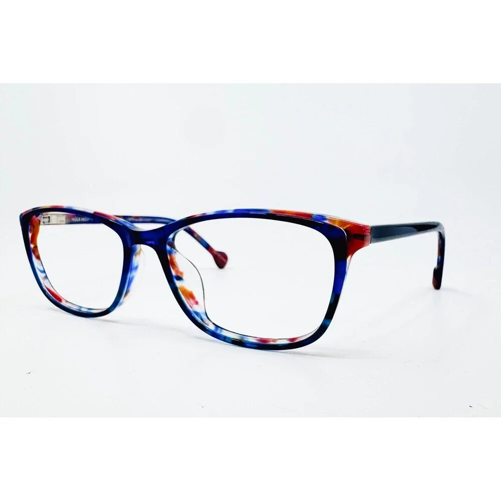 Lisa Loeb Eyewear Hula Hoop 9 Blue Eyeglass Frames Blueberry Swirl 49-15-125